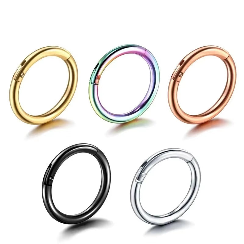Rebel Edge Piercing Set – Bold Steel for Unapologetic Style